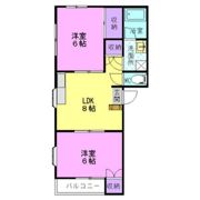 アレストスズキ Cの間取り画像