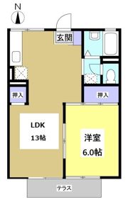 セジュール本町の間取り画像