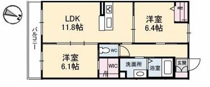 GRANTAGE下関Ⅳの間取り画像
