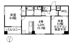 アリエス姪浜西の間取り画像