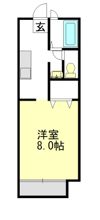 メルベイユ24 Aの間取り画像