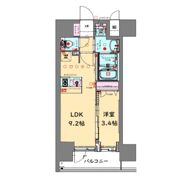 プレサンス立売堀ベルヴィルの間取り画像