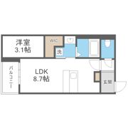 PLUS A HAKATA MODERNOの間取り画像