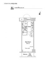 プラウドフラット学芸大学Ⅱの間取り画像