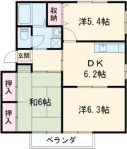 フレグランスむら Cの間取り画像
