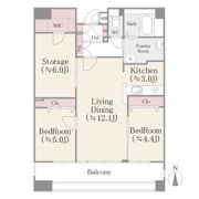 クレアールフレスカの間取り画像