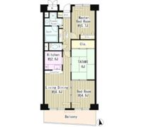 村野ビル オークステイ清瀬の間取り画像