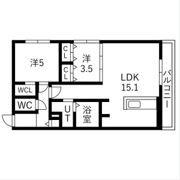 Alivis月寒中央の間取り画像