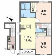 シャーメゾンBUNの間取り画像