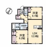 リバーサイド広古新開 A棟の間取り画像