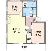 ハイツあおばBの間取り画像
