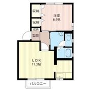 フラットリベラCの間取り画像