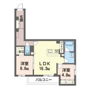 アコルデ弥勒寺の間取り画像