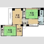 仙台中央マンションの間取り画像