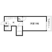 モリヤハイツの間取り画像