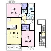 メゾン・プロムナードCの間取り画像