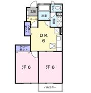 スプリング ワットB棟の間取り画像