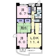 グランデ城南の間取り画像