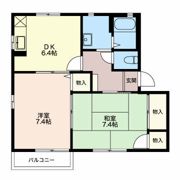 コーポ欅Aの間取り画像