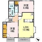 グリューネ二木の間取り画像