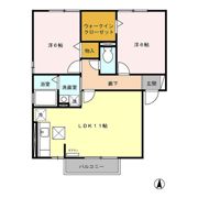 セジュールメイプル Bの間取り画像