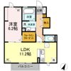 maison楓Ⅲの間取り画像