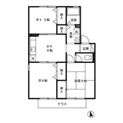 ハイカムール花立の間取り画像