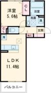 D-ROOM須屋（トリシア）の間取り画像