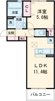 D-ROOM須屋（トリシア）の間取り画像