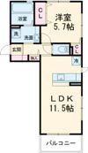D-ROOM須屋（トリシア）の間取り画像