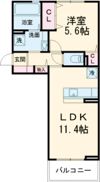 D-ROOM須屋（トリシア）の間取り画像