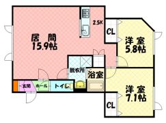FORESTA豊岡の間取り画像