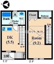 タウンコートⅢノースアベニューの間取り画像