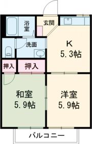 アーバンライフA棟の間取り画像