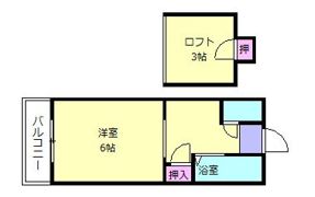 シャトレ21香椎Cの間取り画像