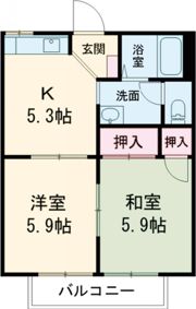アーバンライフA棟の間取り画像