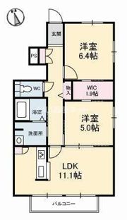 シャーメゾン愛花夢の間取り画像