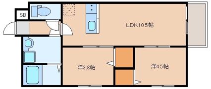 カトレア和白の間取り画像
