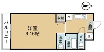 サン・ヒーローマンション亀川Ⅱの間取り画像