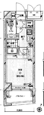エクセリア二子多摩川の間取り画像