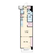 アーバネックス梅田中崎町Ⅱの間取り画像