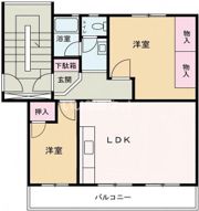 狭山台団地2街区30号棟4階の間取り画像