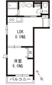 フルセイル矢部の間取り画像