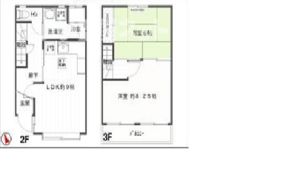 上尾メゾネットハウスの間取り画像