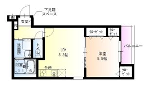 フジパレス春木駅北Ⅲ番館の間取り画像