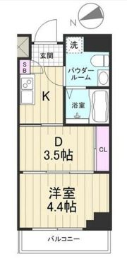 AZEST上板橋Ⅲ（アゼストカミイタバシスリー）の間取り画像