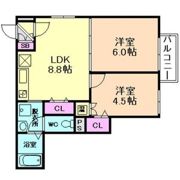 F asecia 諏訪ノ森の間取り画像
