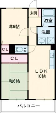 有瀬グランドハイツの間取り画像