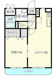 ユーミー伏石Ⅲの間取り画像