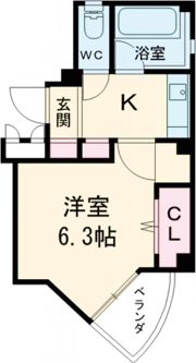 ヤングリーブス岡本の間取り画像